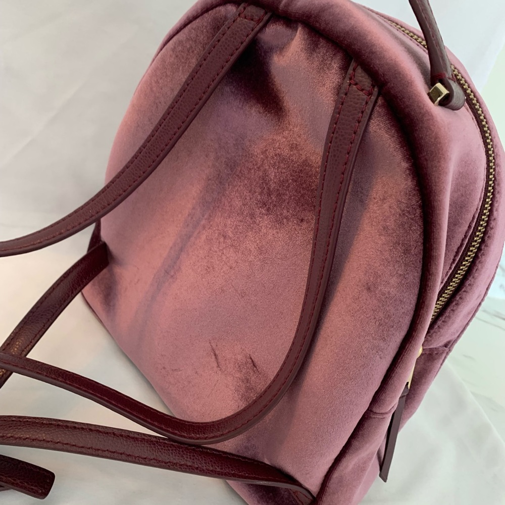🤩RARE🤩💯% Authentic Kate Spade Dawn Place Velvet Backpack Bag - Picture 7 of 13